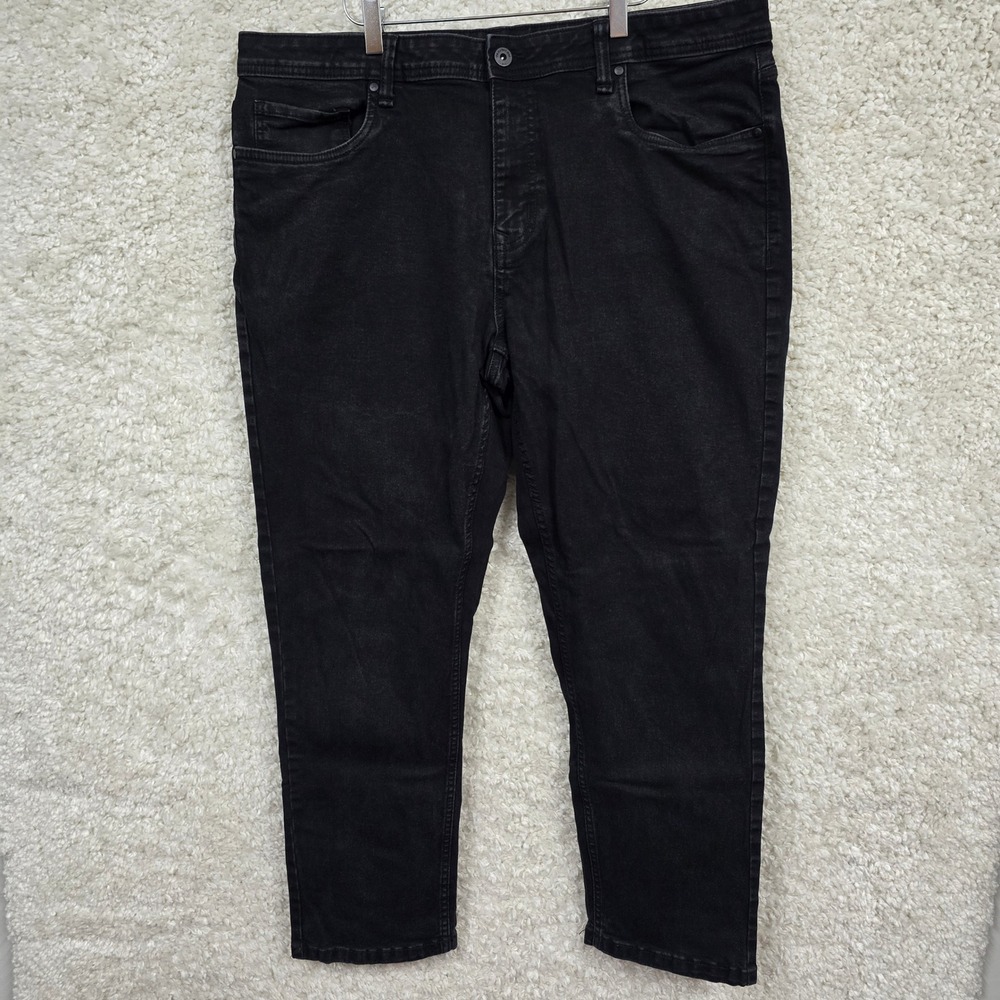 The Perfect Jean NYC Athletic Fit Jeans Mens 38x30 Black Stretch‎ Denim